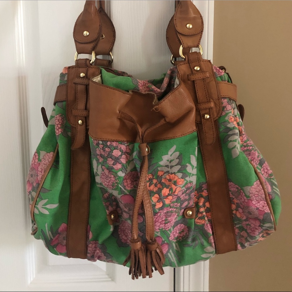 Anthropologie // Lucky Penny Floral Bag